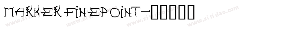 Marker FinePoint字体转换